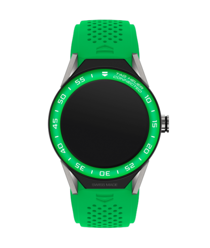 TAG Heuer Carrera Connected Modular 45 Titanium / Green Aluminum / Green Rubber